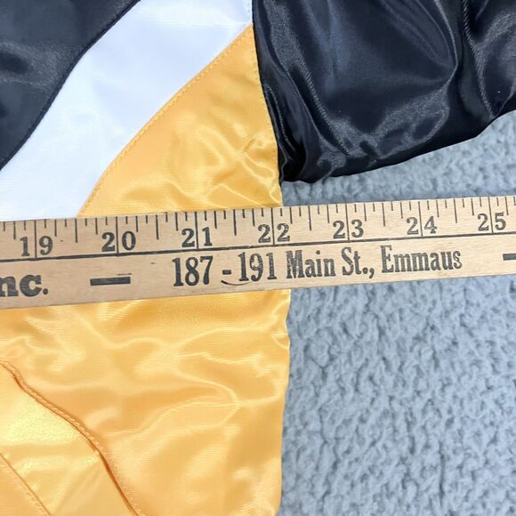 Boston‎ Bruins Starter Jacket Women's Medium Black Snap Buttons Logo Pockets New - Picture 5 of 7